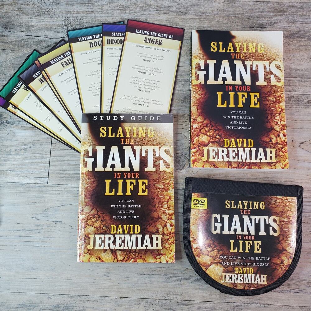 Slaying the Giants in Your Life DVD Set Sermon Series Dr. David Jeremiah + Books